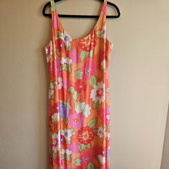 Sigrid Olsen Dresses & Skirts - Sigrid Olsen-vintage size 14 Maxi dress-floral pattern, vacation fun